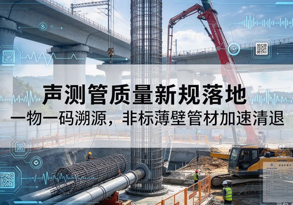 魏县声测管质量新规落地，一物一码溯源，非标薄壁管材加速清退